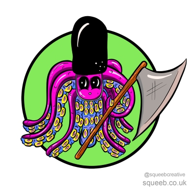Inktober - 12 Guarded Procreate Squeeb Creative Octopus